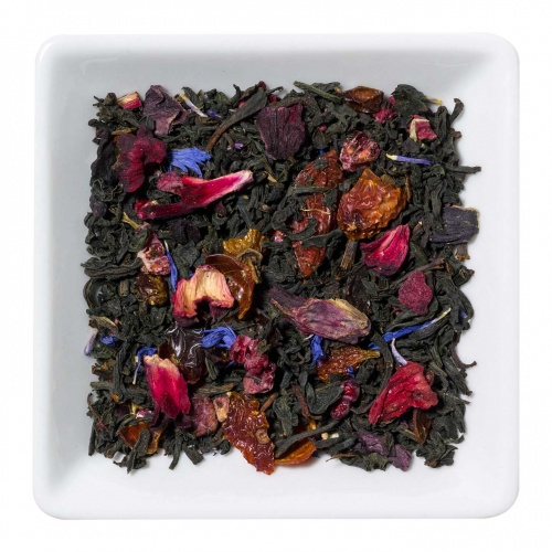 Aromatisierter Schwarzer Tee: Granatapfel Himbeer Sanddorn