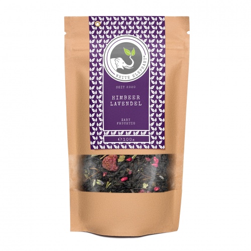 Aromatisierter Schwarzer Tee: Himbeer Lavendel